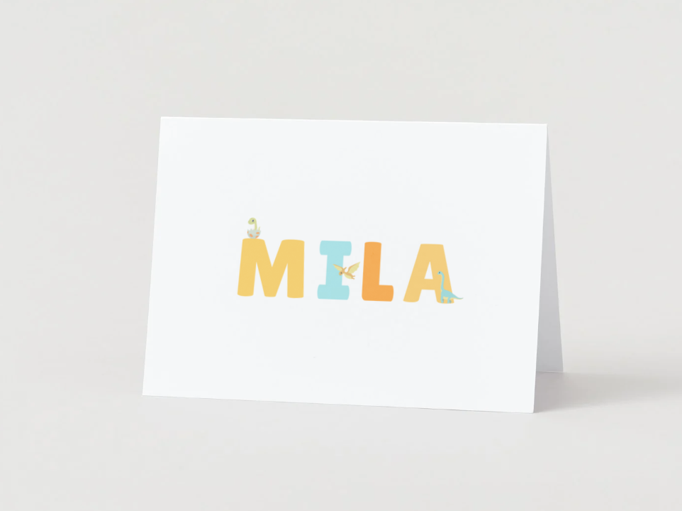 Personalized Dinosaur Stationery - Little Dinos Collection