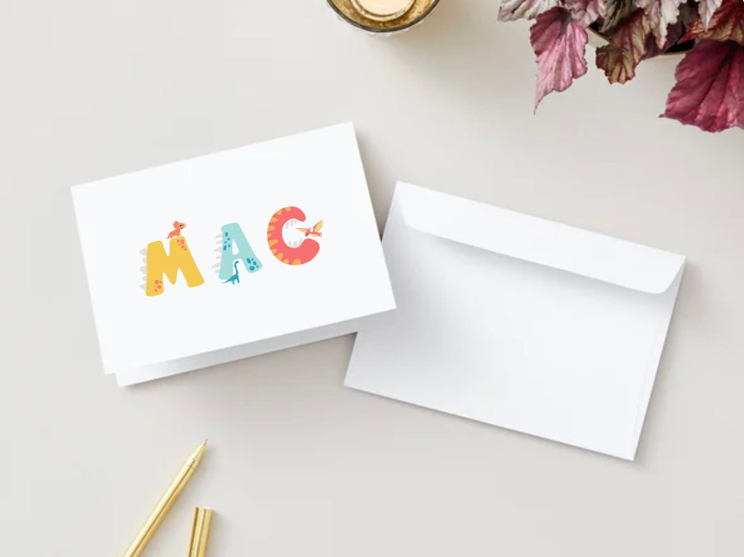 Personalized Dinosaur Stationery - Big Dinos Collection