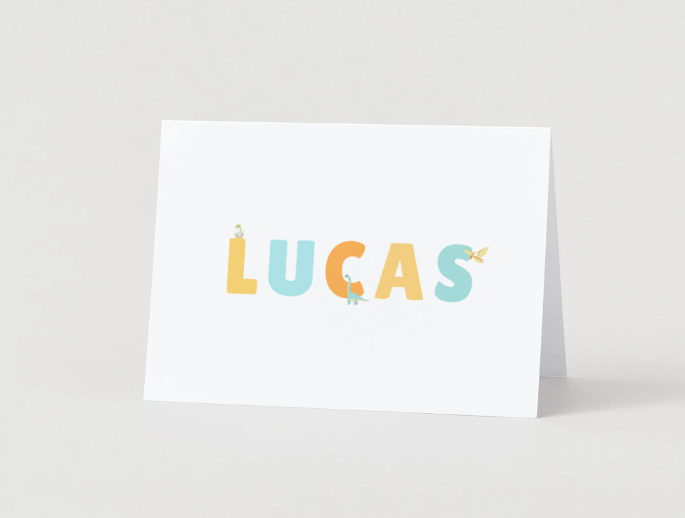 Personalized Dinosaur Stationery - Little Dinos Collection