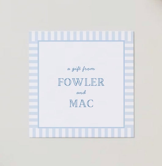 Personalized Gift Tags - Classic Stripe