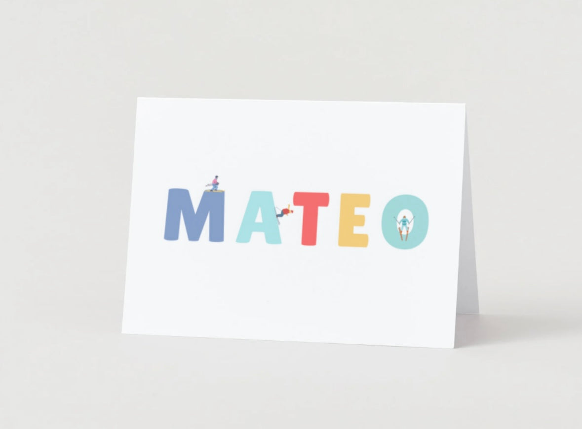 Personalized Boy Ski Stationery - Snow Squad Collection