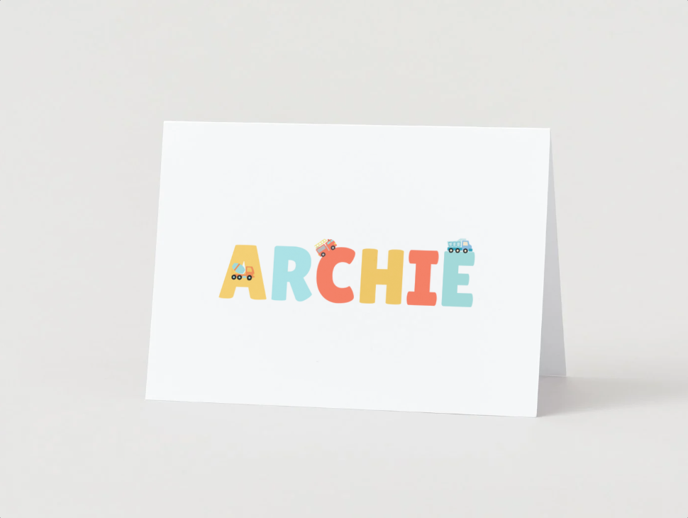 Personalized Truck Stationery - Truck Town Collection