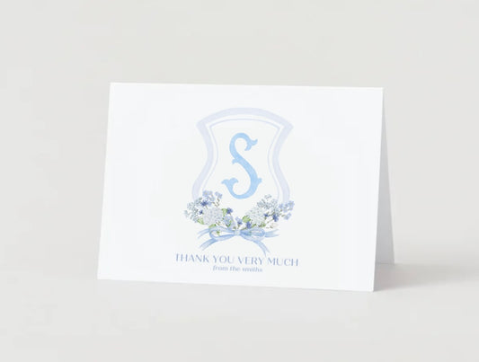 Personalized Letter Stationery - Blue and White