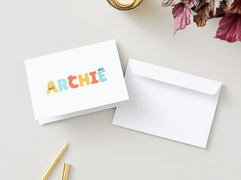 Personalized Truck Stationery - Truck Town Collection