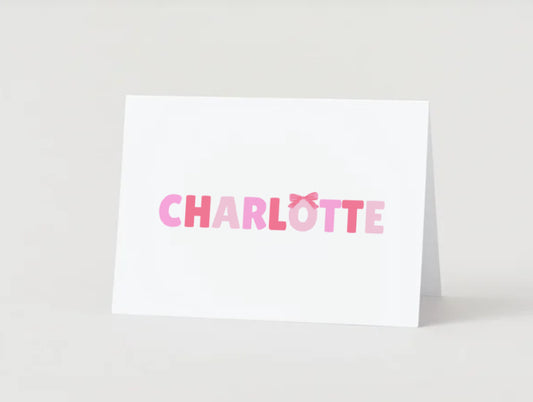 Girls Bow Stationery - Tied with Love Collection