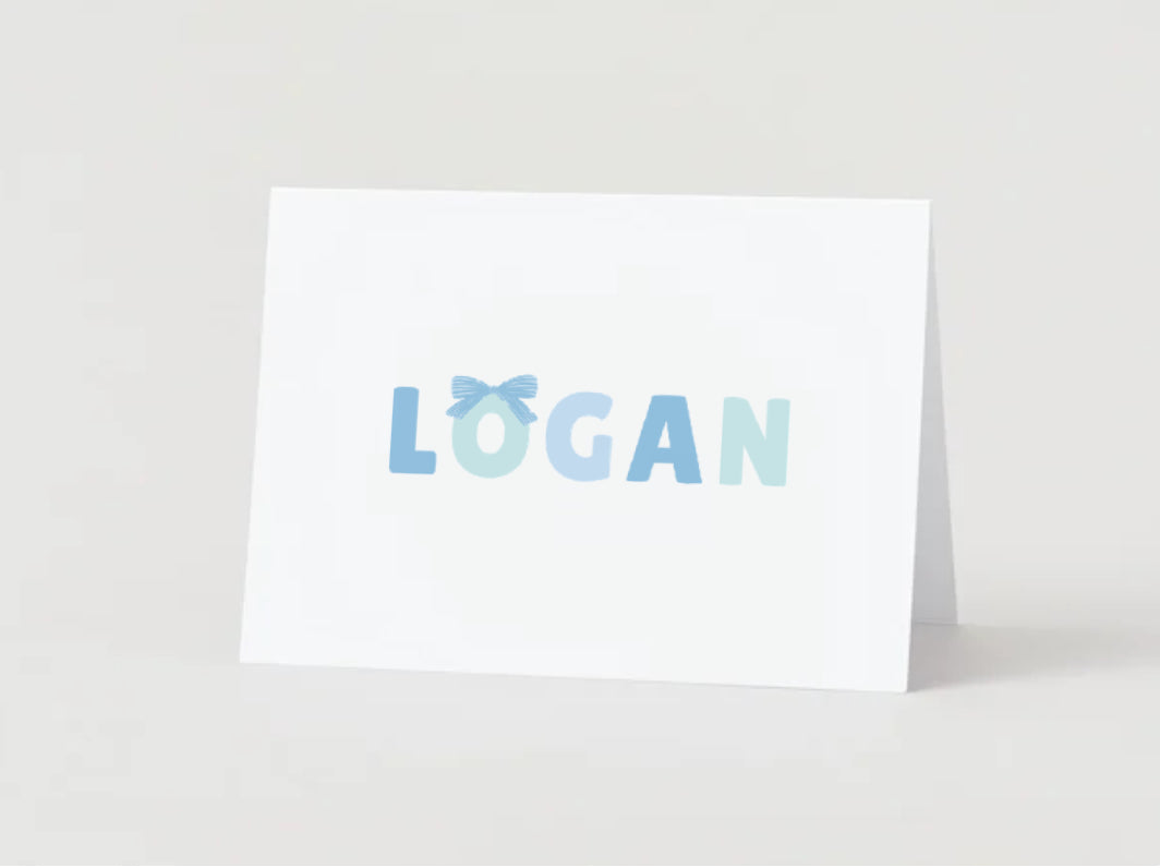 Blue Bow Stationery - Tied with Love Collection