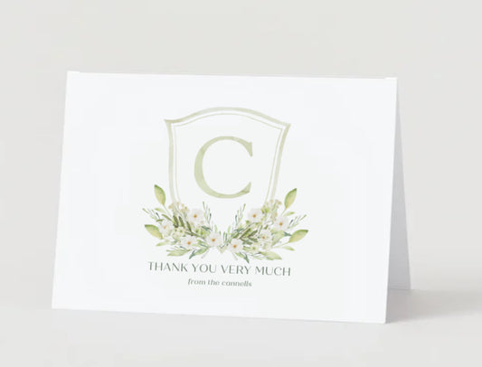 Personalized Letter Stationery - Sage