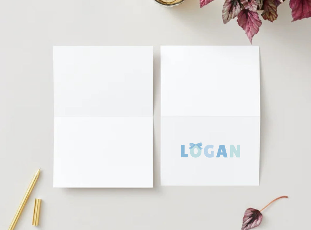 Blue Bow Stationery - Tied with Love Collection